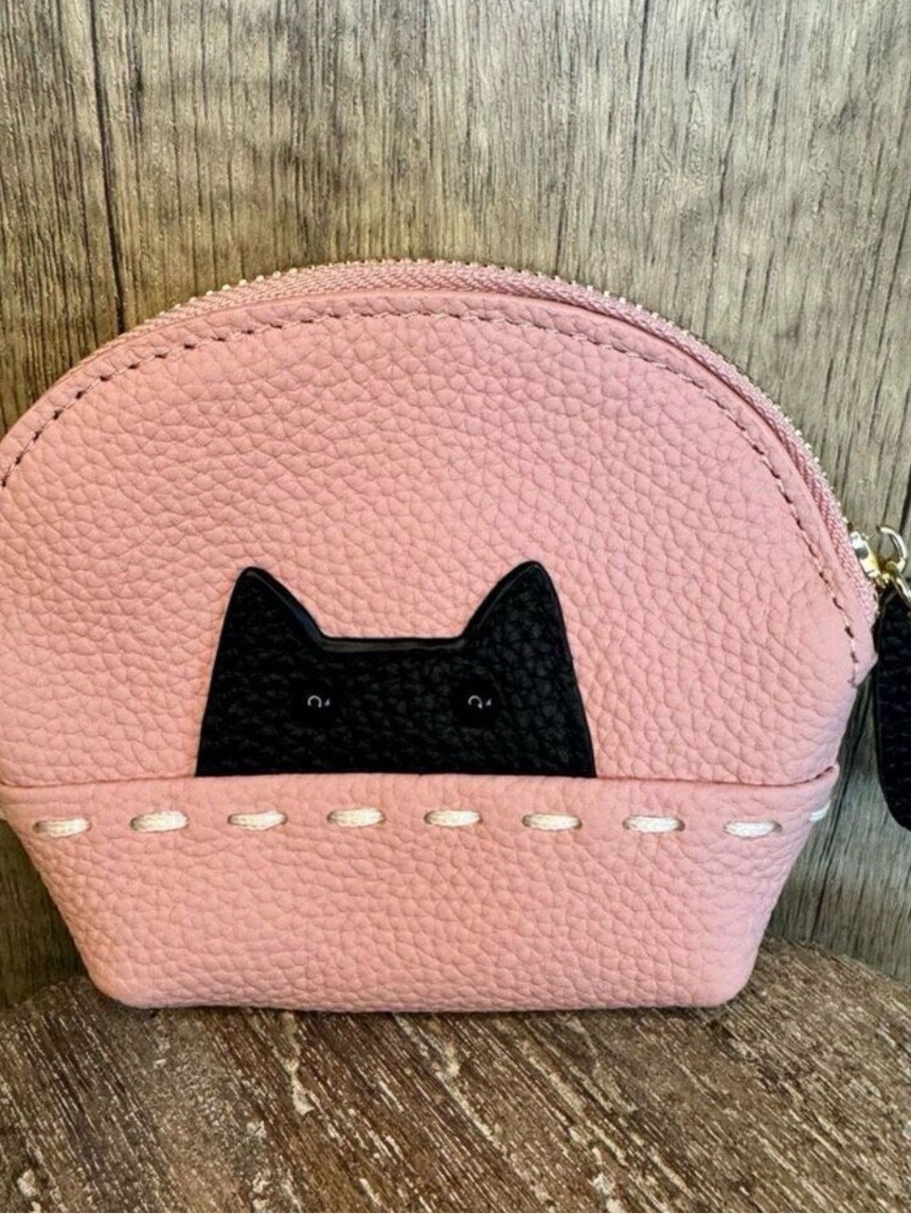 Kitty Cat Coin Purse Wallet Genuine Leather Wallet NEW FAST SHIP